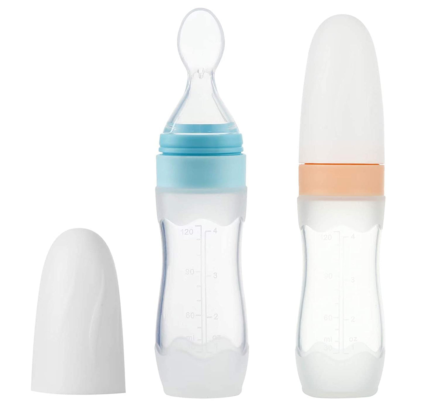(2 Pack) Silicone Baby Food Dispensing Spoon
