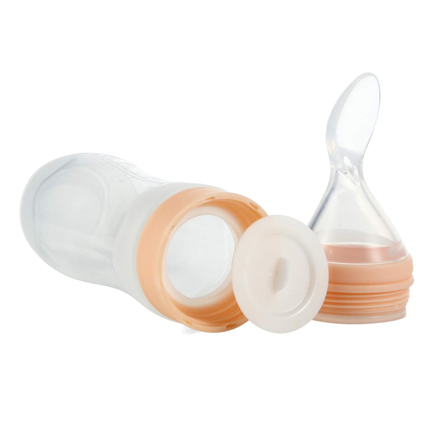 (2 Pack) Silicone Baby Food Dispensing Spoon