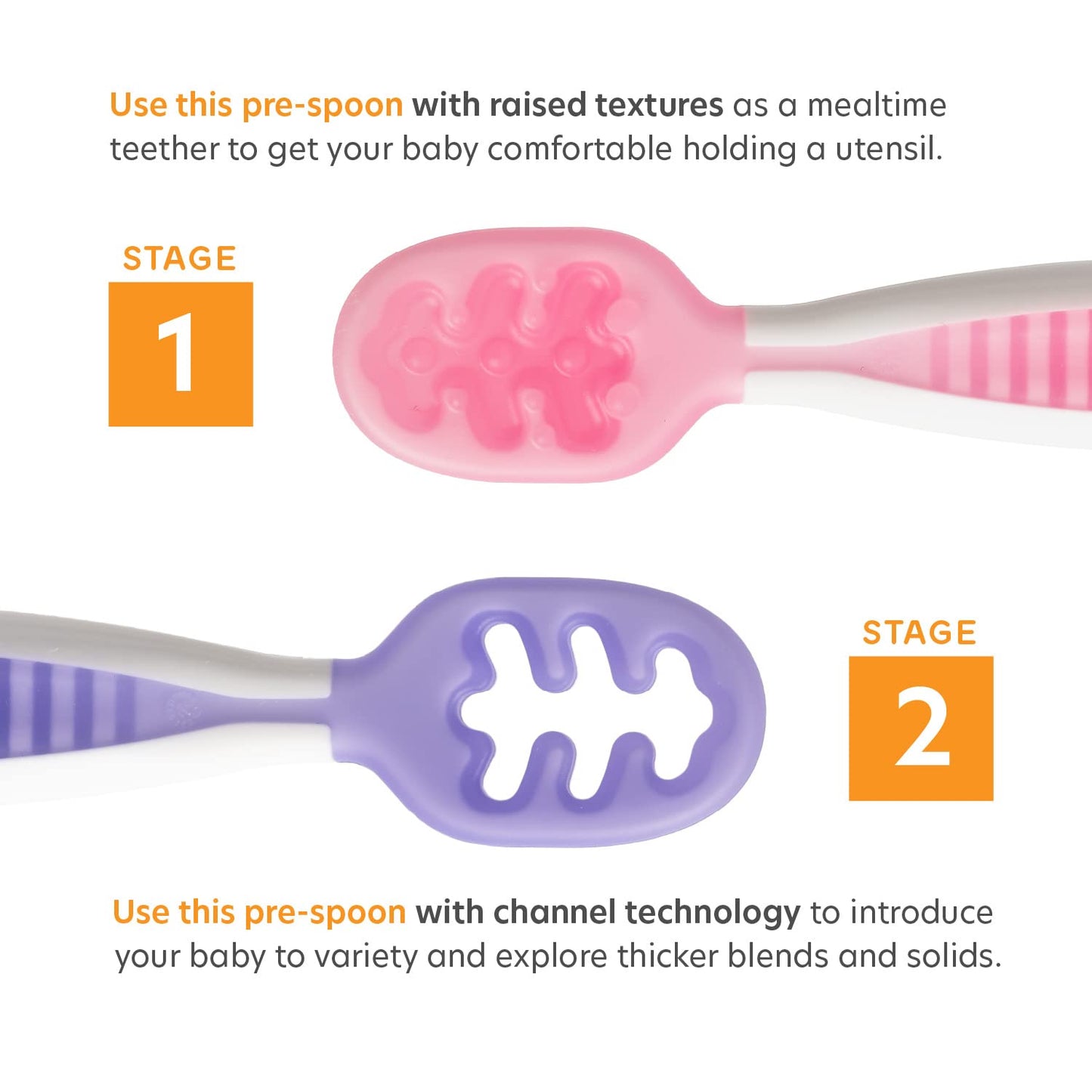 BPA Free Silicone Self Feeding Toddler Utensils