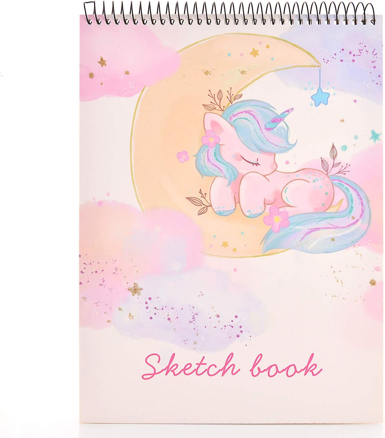 Sketch Book for Kids, 8”X11.5” 100 Pages(110gsm), Spiral Bound Artist Sketch Pad, Durable Acid Free Sketchbook for Painting
