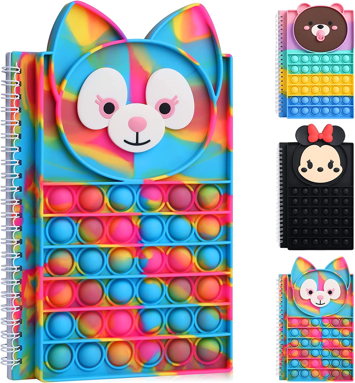 Pop Bubble Notebook Fidget Toy, Fidget Notebook for Kids