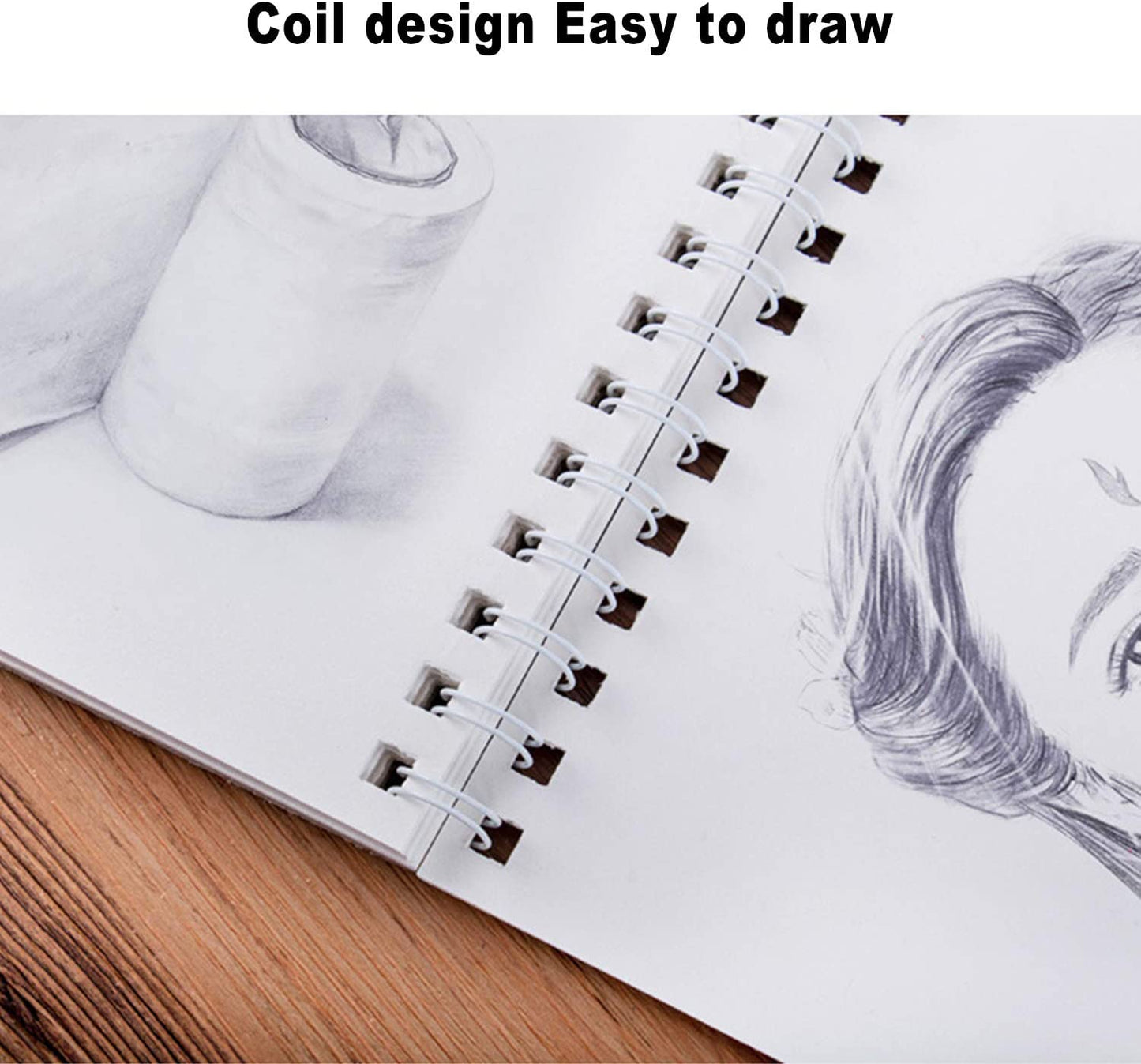 Sketch Book for Kids, 8”X11.5” 100 Pages(110gsm), Spiral Bound Artist Sketch Pad, Durable Acid Free Sketchbook for Painting