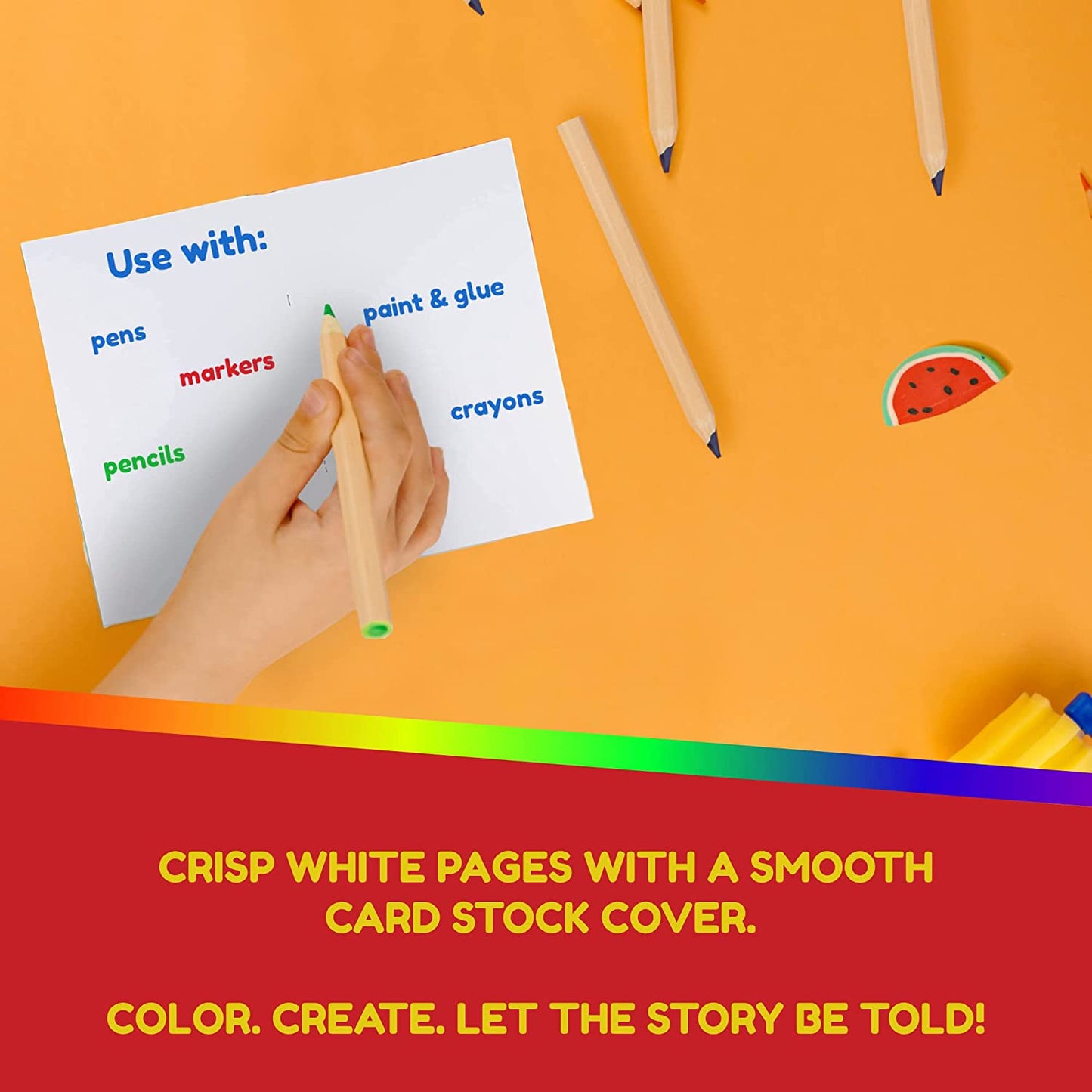 Colorful Blank Books – Books for Journaling, Sketching, Writing & More – Great for Arts & Crafts