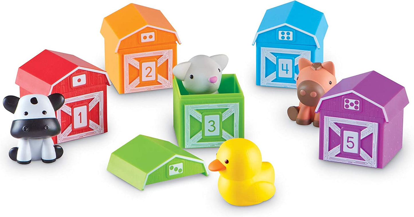 10 Pieces, Ages 18+ months, Counting, Matching & Sorting Toy, Toddler Learning Toys, Farm Animals Toys