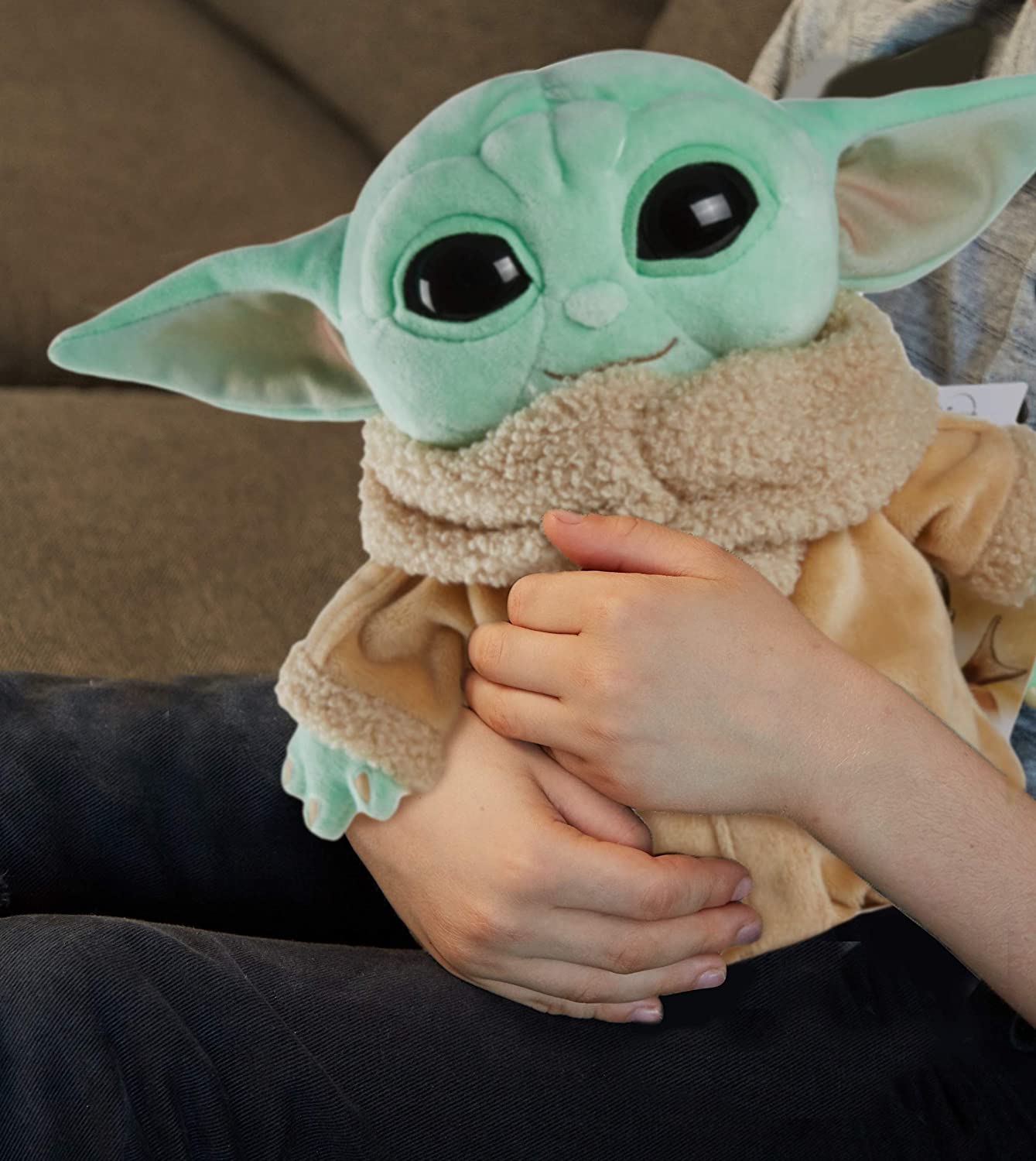 Star Wars Plush Toy, Grogu Soft Doll from The Mandalorian, 8-inch Figure