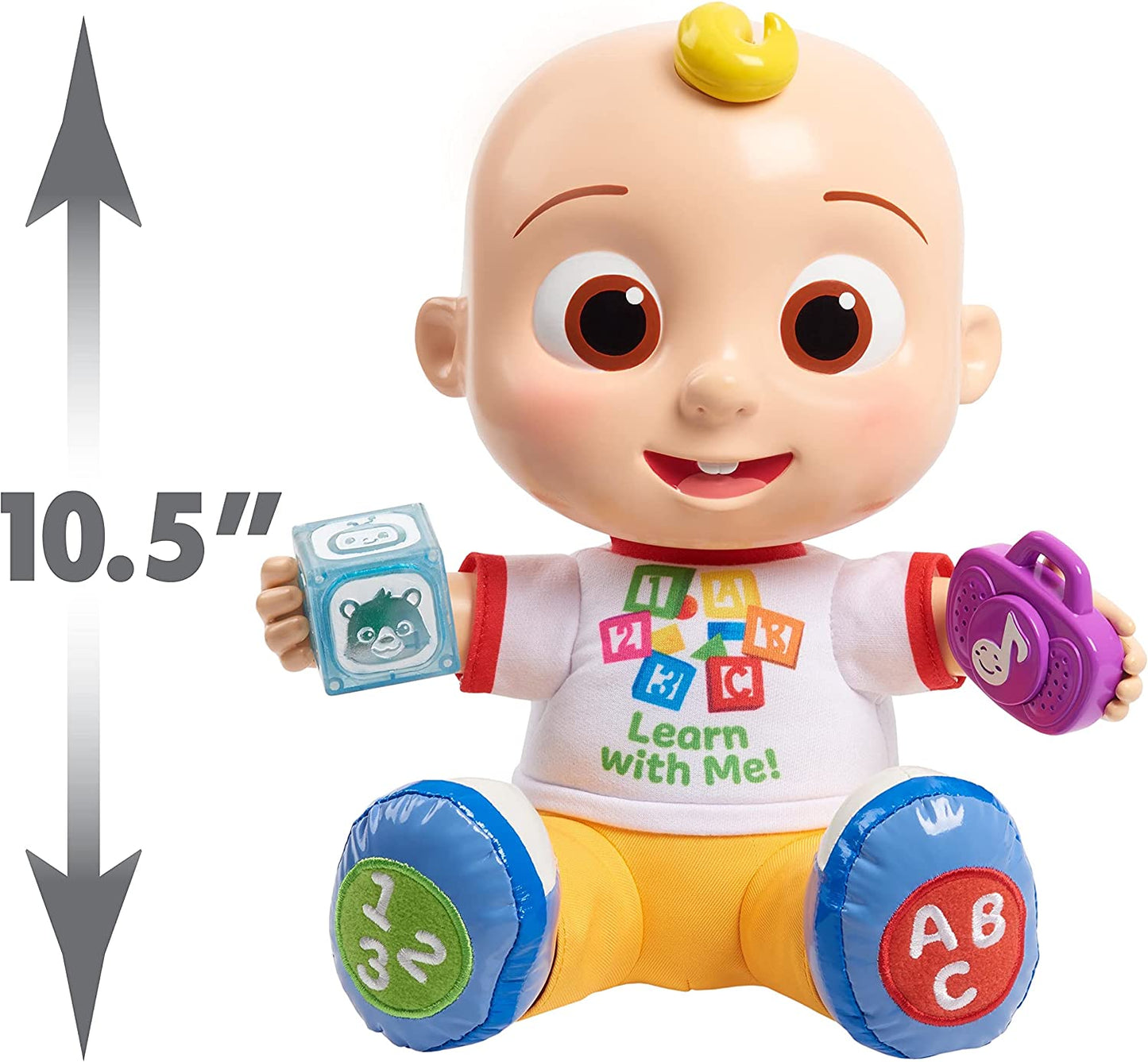 Interactive Learning JJ Doll with Lights, Sounds, and Music to Encourage Letter, Number